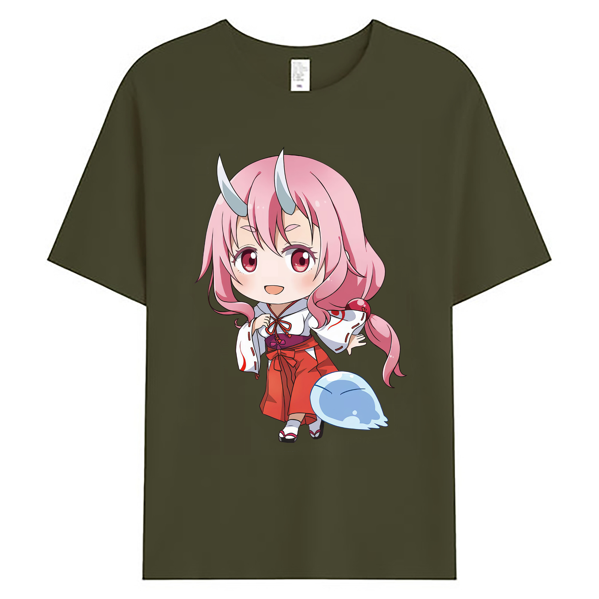 （画像用） 転スラ Regarding Reincarnated to Slime 綿100％ メンズ半袖Tシャツ｜肌触りやわらか＆通気性